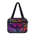 Ethnic Aztec Grunge Trippy Print Double Strap Bible Bag