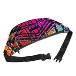 Ethnic Aztec Grunge Trippy Print Fanny Pack