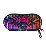 Ethnic Aztec Grunge Trippy Print Glasses Case