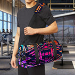 Ethnic Aztec Grunge Trippy Print Gym Bag