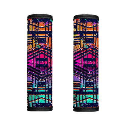 Ethnic Aztec Grunge Trippy Print Handle Covers