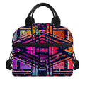 Ethnic Aztec Grunge Trippy Print Insulated Lunch Bag