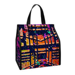 Ethnic Aztec Grunge Trippy Print Insulated Lunch Tote