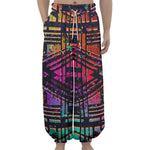 Ethnic Aztec Grunge Trippy Print Lantern Pants