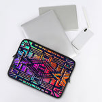 Ethnic Aztec Grunge Trippy Print Laptop Sleeve