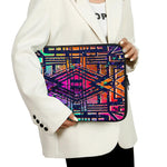 Ethnic Aztec Grunge Trippy Print Laptop Sleeve