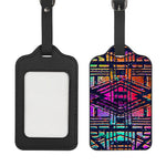 Ethnic Aztec Grunge Trippy Print Luggage Tag