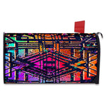 Ethnic Aztec Grunge Trippy Print Mailbox Cover