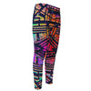 Ethnic Aztec Grunge Trippy Print Men's Compression Pants