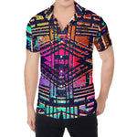 Ethnic Aztec Grunge Trippy Print Men's Shirt