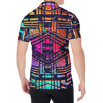 Ethnic Aztec Grunge Trippy Print Men's Shirt