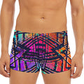 Ethnic Aztec Grunge Trippy Print Men's Short Boxer Briefs