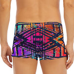 Ethnic Aztec Grunge Trippy Print Men's Short Boxer Briefs