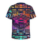 Ethnic Aztec Grunge Trippy Print Men's Sports T-Shirt