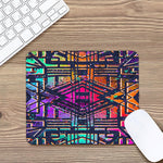 Ethnic Aztec Grunge Trippy Print Mouse Pad