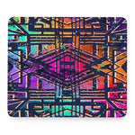 Ethnic Aztec Grunge Trippy Print Mouse Pad