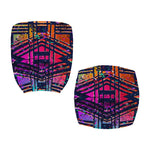 Ethnic Aztec Grunge Trippy Print Office Chair Cover