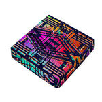 Ethnic Aztec Grunge Trippy Print Outdoor Seat Cushion Cover