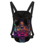Ethnic Aztec Grunge Trippy Print Pet Carrier Backpack