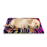 Ethnic Aztec Grunge Trippy Print Pet Cooling Mat Cover