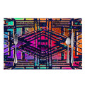 Ethnic Aztec Grunge Trippy Print Placemat