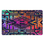 Ethnic Aztec Grunge Trippy Print Polyester Doormat