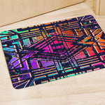 Ethnic Aztec Grunge Trippy Print Polyester Doormat