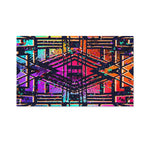 Ethnic Aztec Grunge Trippy Print Polyester Flag
