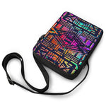 Ethnic Aztec Grunge Trippy Print Rectangular Crossbody Bag