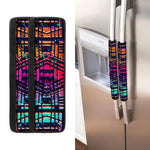 Ethnic Aztec Grunge Trippy Print Refrigerator Handle Covers
