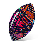Ethnic Aztec Grunge Trippy Print Rugby Ball