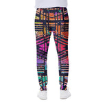 Ethnic Aztec Grunge Trippy Print Scuba Joggers