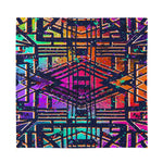 Ethnic Aztec Grunge Trippy Print Silk Bandana