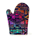 Ethnic Aztec Grunge Trippy Print Single Oven Mitt