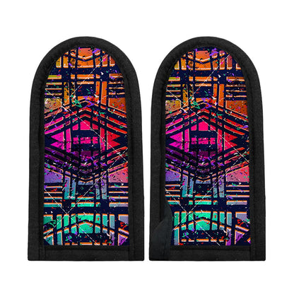 Ethnic Aztec Grunge Trippy Print Skillet Handle Cover