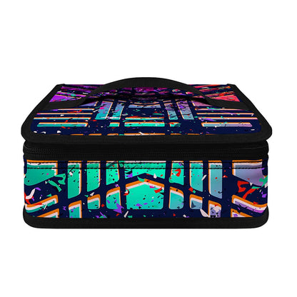 Ethnic Aztec Grunge Trippy Print Small Lunch Bag