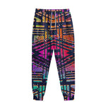 Ethnic Aztec Grunge Trippy Print Sweatpants