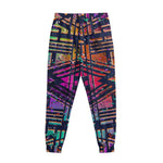 Ethnic Aztec Grunge Trippy Print Sweatpants