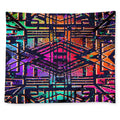 Ethnic Aztec Grunge Trippy Print Tapestry