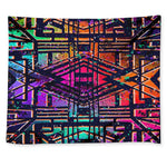 Ethnic Aztec Grunge Trippy Print Tapestry