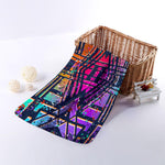 Ethnic Aztec Grunge Trippy Print Towel
