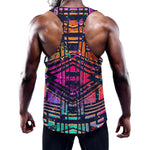 Ethnic Aztec Grunge Trippy Print Training Tank Top