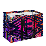 Ethnic Aztec Grunge Trippy Print Utility Tote Bag