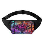 Ethnic Aztec Grunge Trippy Print Waist Bag
