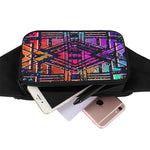 Ethnic Aztec Grunge Trippy Print Waist Bag