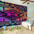 Ethnic Aztec Grunge Trippy Print Wall Sticker