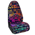 Ethnic Aztec Grunge Trippy Print Waterproof Car Seat Cover