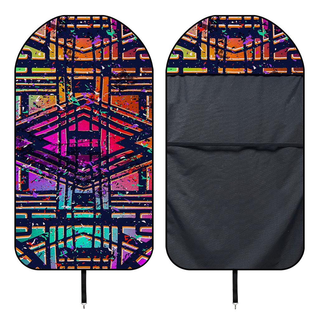 Ethnic Aztec Grunge Trippy Print Waterproof Car Seat Cover