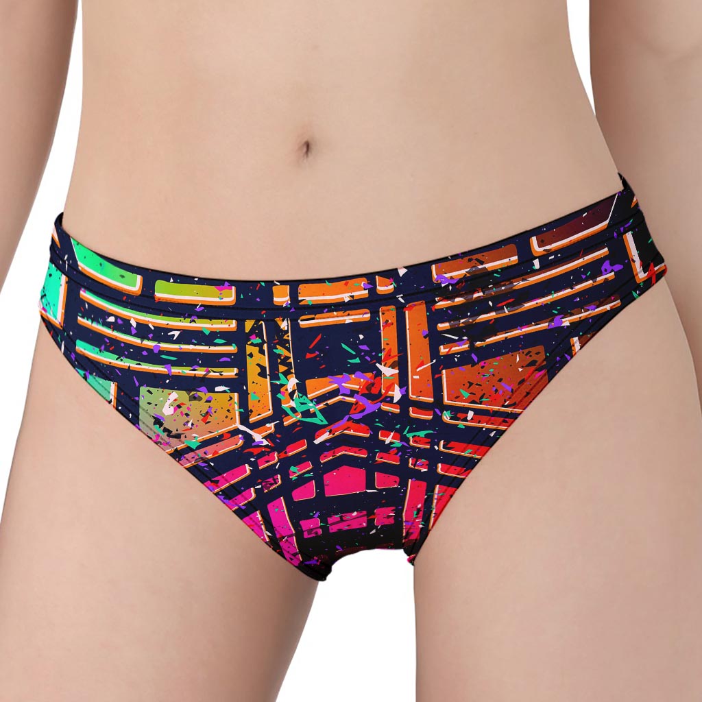 Ethnic Aztec Grunge Trippy Print Women's Panties