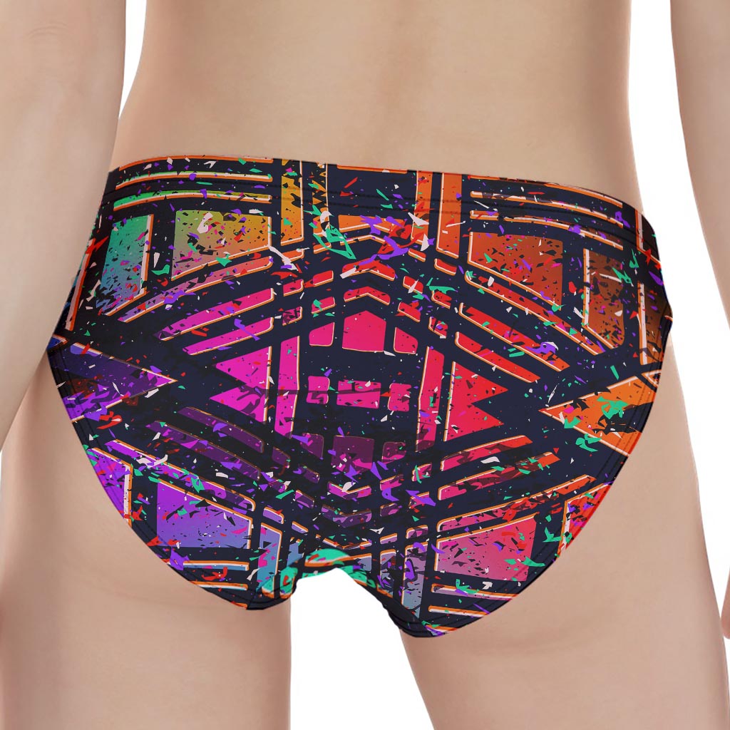 Ethnic Aztec Grunge Trippy Print Women's Panties